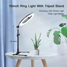 Trípode Plegable con Aro de Luz LED para Celular